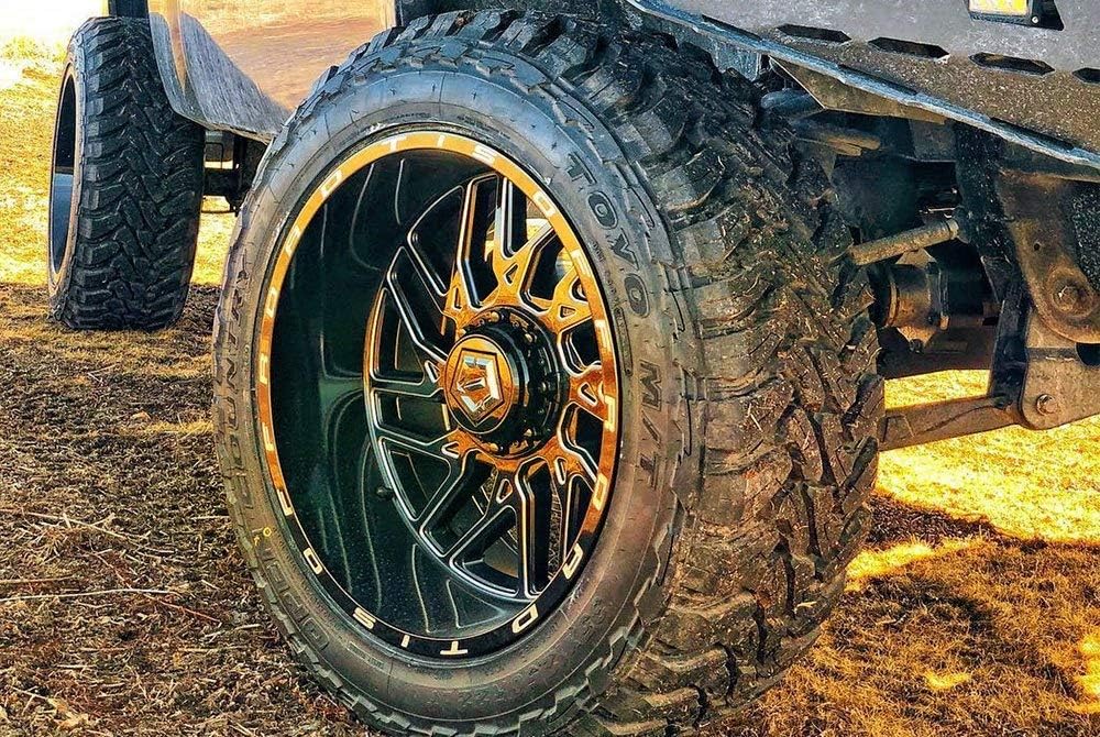 TIS 544BM BLACK Wheel with Gloss CNC Milled Accents (0 x 12. inches /6 x 135 mm, -44 mm Offset)
