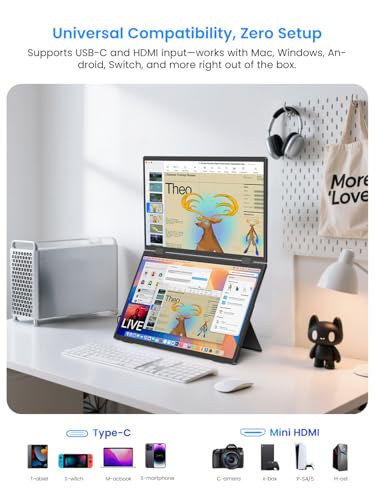 Portable Monitor 18.5 inch 120hz for Laptop