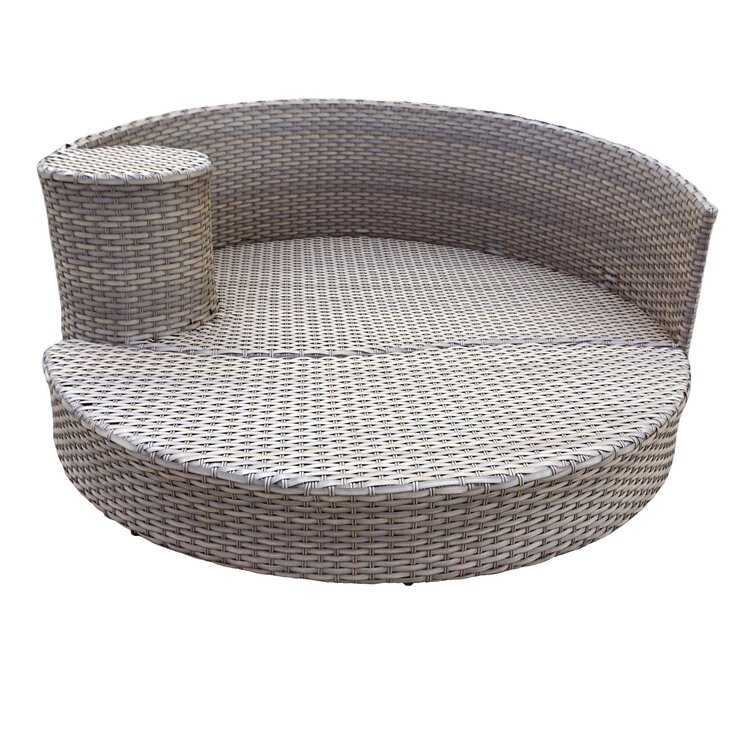 Theodora 70'' Wide Outdoor Patio Daybed with Cushions