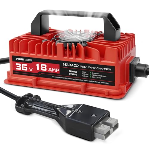 18 AMP 36 Volt Golf Cart Battery Charger for EZGO TXT with D Style Plug