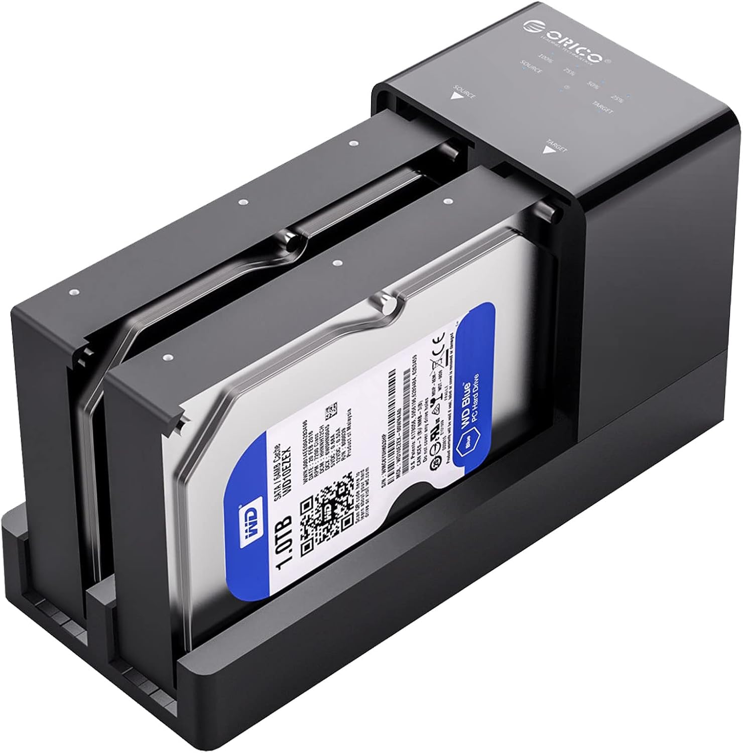 ORICO USB 3.0 to SATA External Hard Drive 5 Bay Docking Station with Duplicator Offline Clone Function for 2.5 or 3.5in HDD, SSD Support 5X 10 TB
