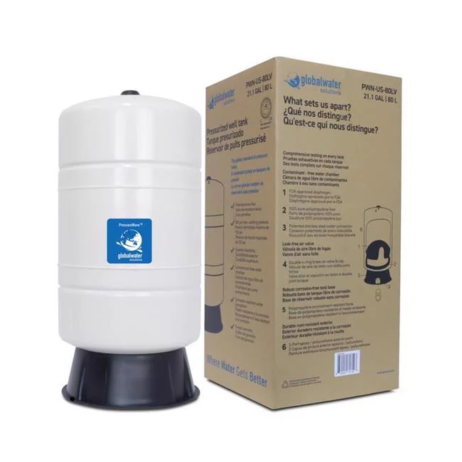 Global Water Solutions PressureWave 21.1 gal Pre-Charged Vertical Pressure Well Tank - Curated Treasures Market
