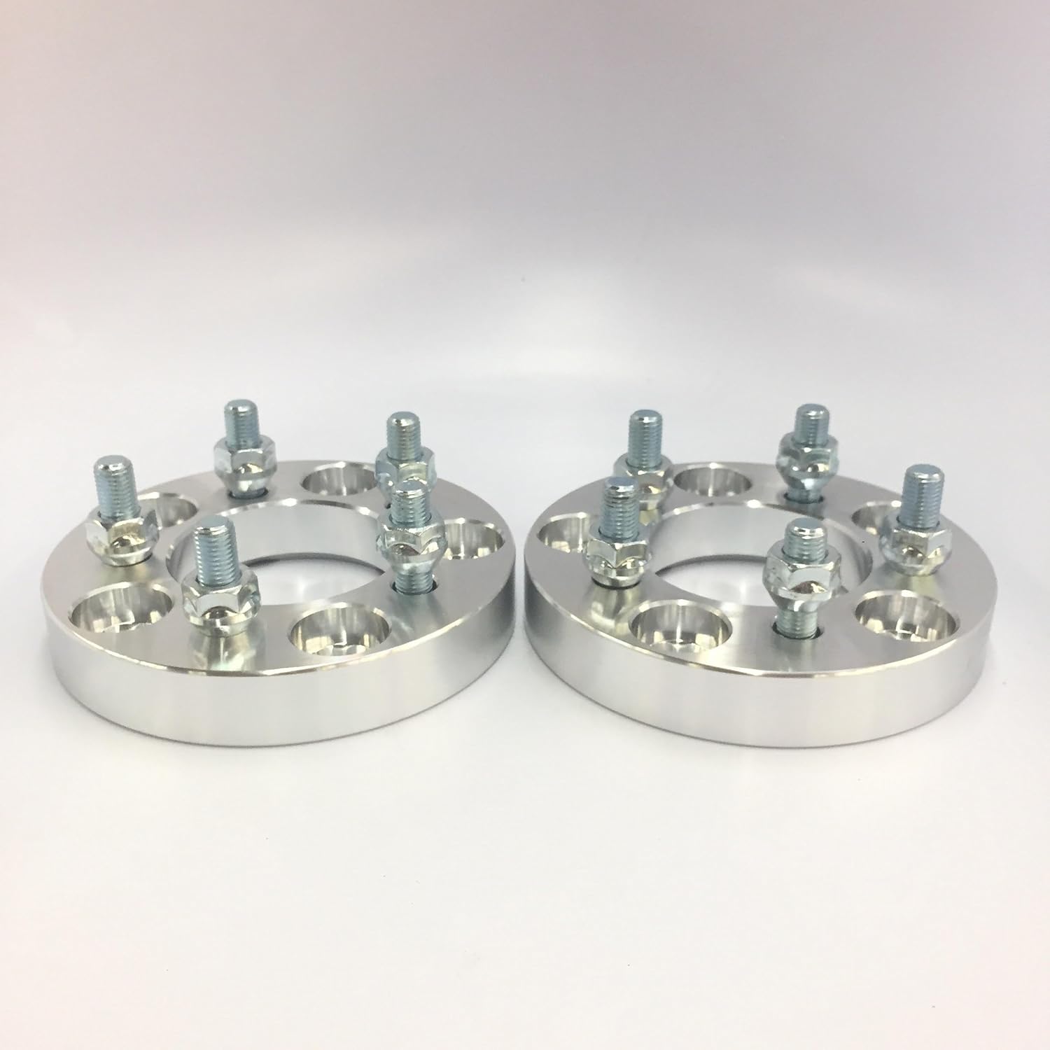 Customadeonly 4 Pieces 1" 25mm Conversion Wheel Adapters 5x100 to 5x114.3 (Change Bolt Pattern) 12x1.5 Studs Center Bore 67.1mm with Open End Lug