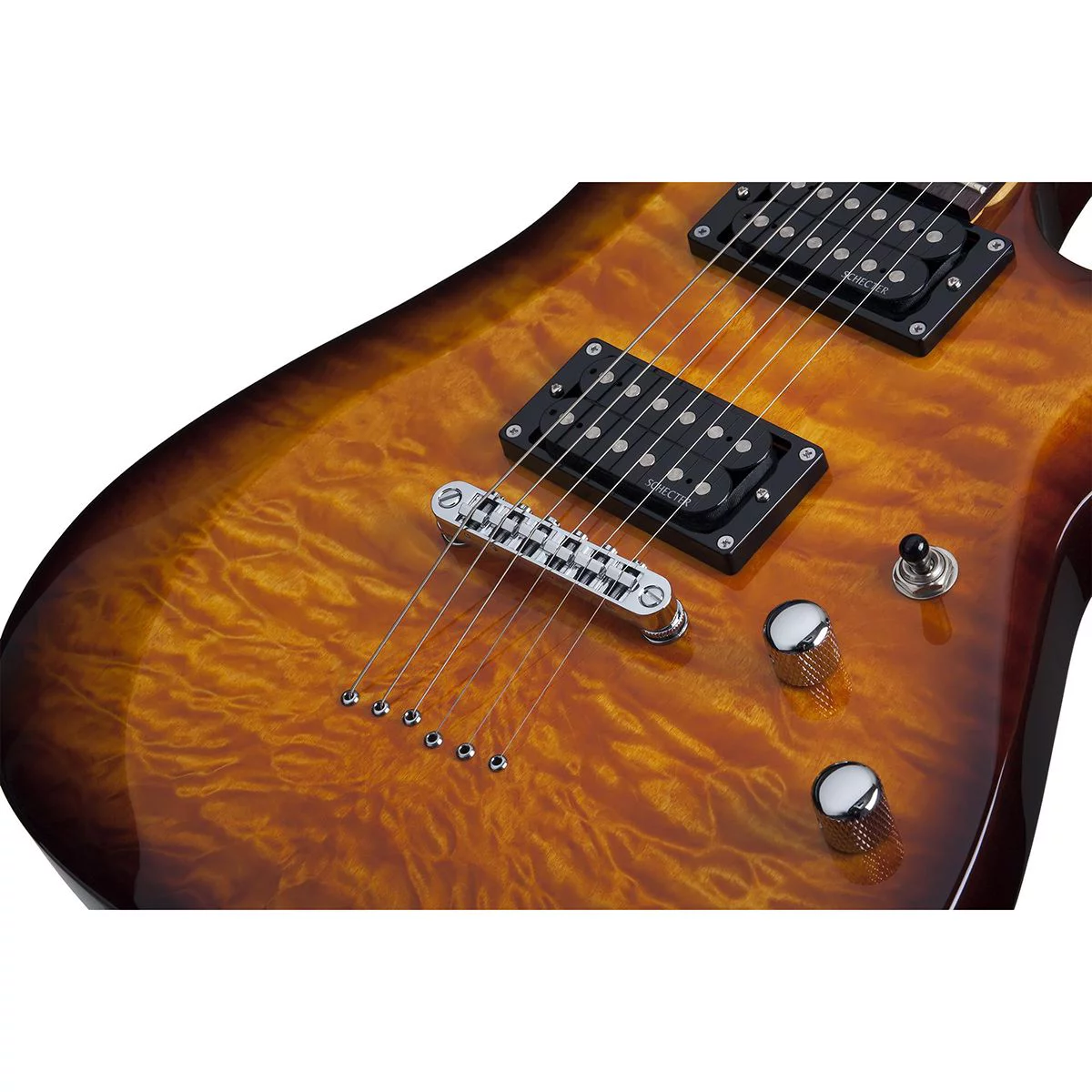 Schecter C-6 Plus VSB Solid-Body Electric Guitar, VSB - Curated Treasures Market
