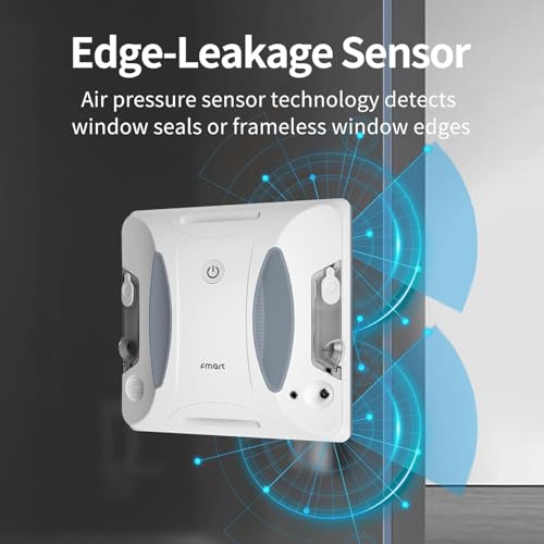 FMART Window Cleaner Robot Double-Sided Spray Water, 3800Pa Strong Suction Smart Window Cleaning Robot
