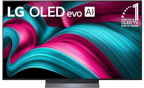 LG 55-Inch Class OLED evo AI 4K C5 Series Smart TV w/Dolby Atmos, Dolby Vision, HDR10, AI Super Upscaling 4K, Filmmaker Mode, Wow Orchestra