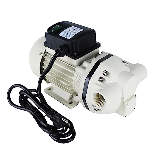 TDRSUPER Industrial Water Pressure Pump 115VAC,9.2 GPM,23 PSI,Self-priming Diaphragm Electric Water Pumps Power Plug Electric Pump(540C-White)