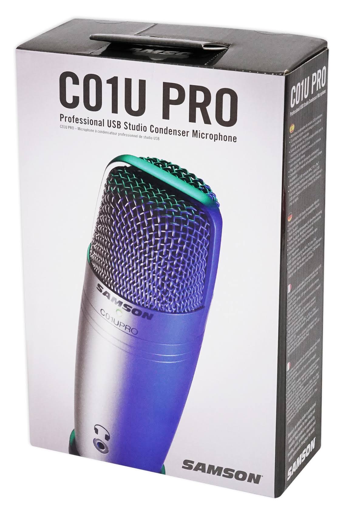 Samson C01U Pro USB Studio Recording Podcast Podcasting Microphone Mic+Stand SAC01UPRO Broad
