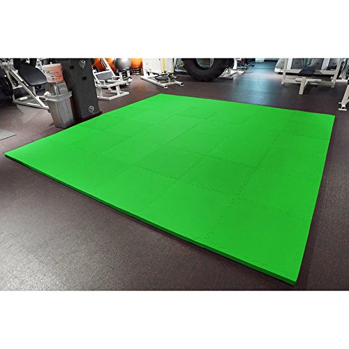 Meister X-THICK 1.5" Interlocking EVA Foam Mats - 2X Cushion for Wrestling, MMA Takedowns & Gymnastics - 2'x2' Tiles