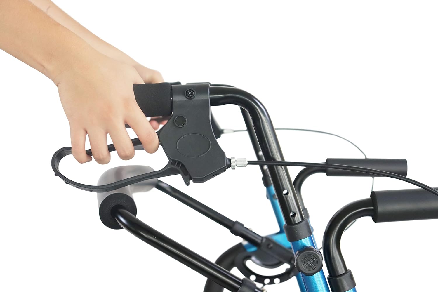 KMINA - Rollator Wheelchair Combo for Smooth Terrain, 2 in 1 Rollator Transport Chair, Narrow Rollator Walker Wheelchair