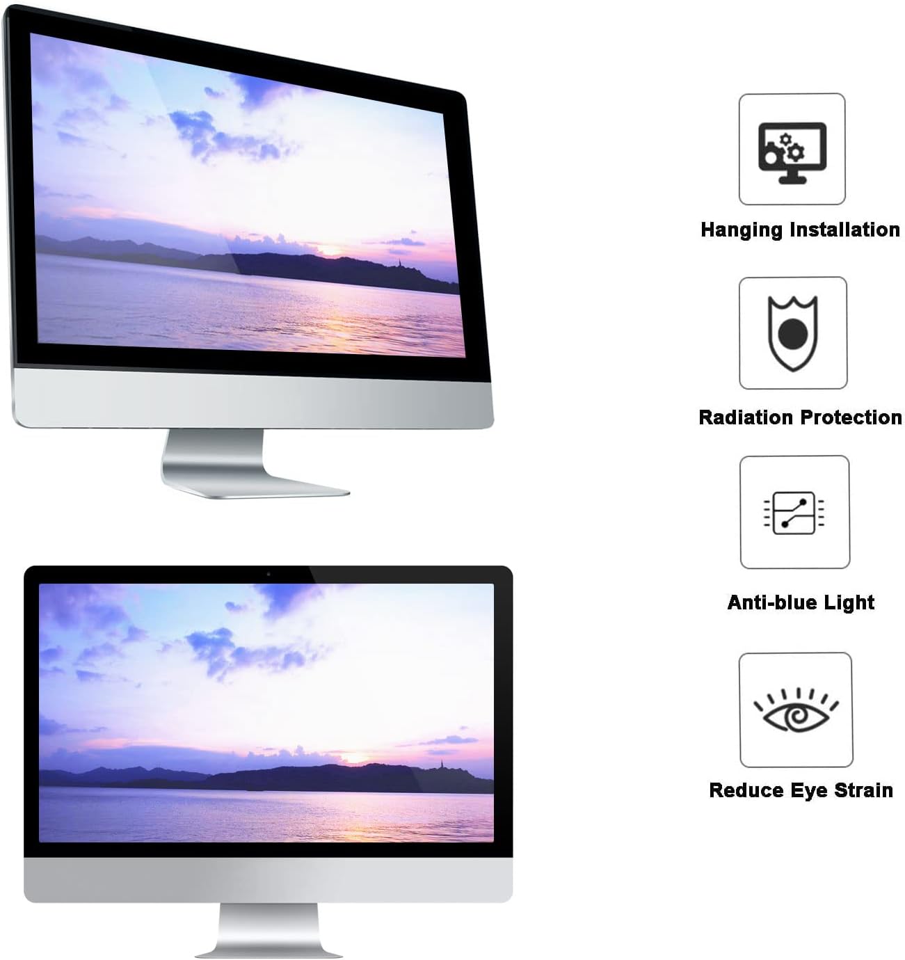 MOSISO Computer Blue Light Blocking Screen Protector