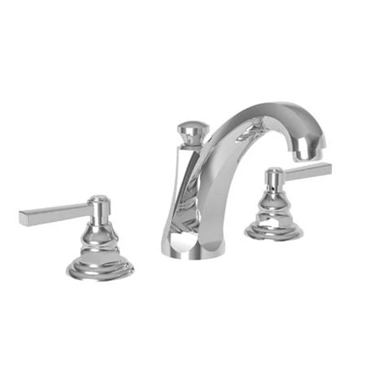 Astor Two Handle Widespread Bathroom Faucet with Lever Handles with Drain - Polished Brass Uncoated