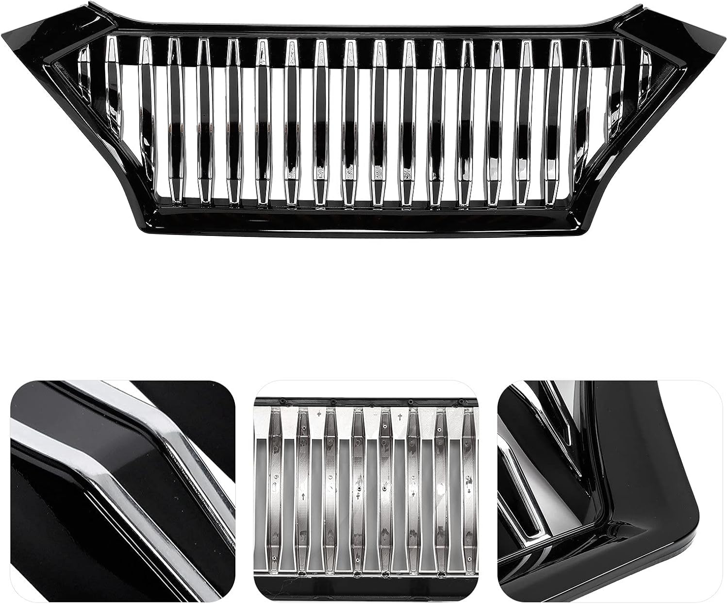 Front Bumper Grille, Fydun Front Grill Replacement Radiator Grill Car Accessory for Hyundai Tucson 2019-2020