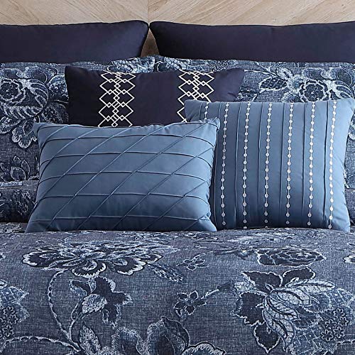 Riverbrook Home 100% Polyester Comforter Set, Queen, Hillcrest - Ivory/Gold, 9 Piece Set