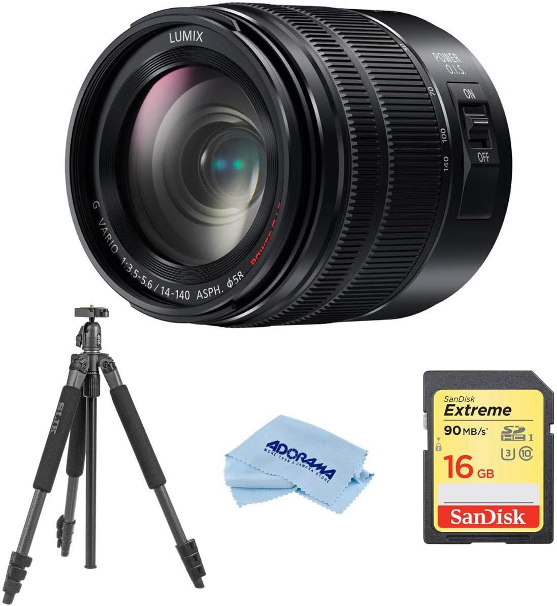 Panasonic Lumix G Vario 14-140mm Telephoto Zoom Lens with F3.5-5.6 II ASPH, Mirrorless Micro Four Thirds, Power O.I.S.
