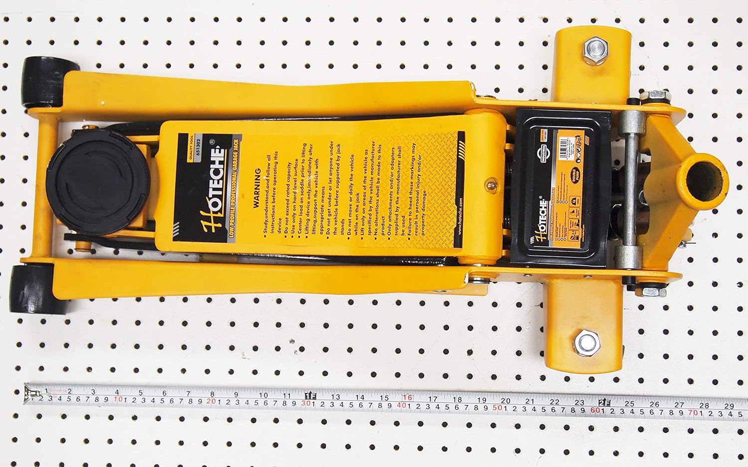 hoteche 3-1/2 Ton Hydraulic Garage Floor Service Jack Low Profile Double Pump