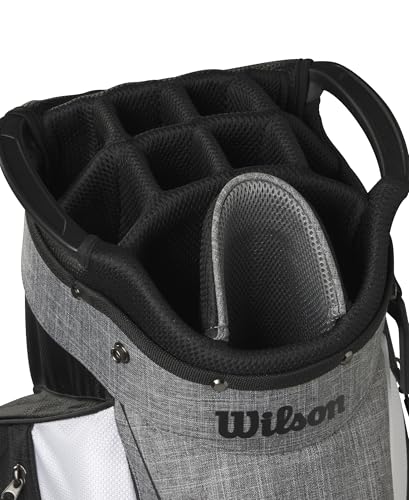 Wilson Feather Golf Cart Bag - Black/Grey/Red