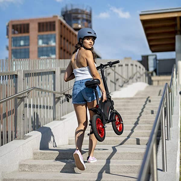 Jetson Electric Bike Bolt Folding Electric Bike, with Pegs &ndash; with LCD Display, Lightweight & Portable with Carrying Handle