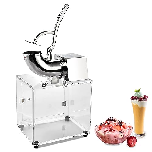 WeChef Electric Snow Cone Machine Slush Maker Stainless Steel Crusher for Commercial Use