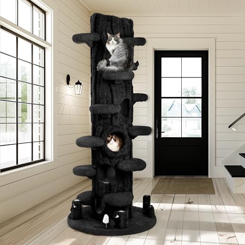 Luxury Cat Tree Tower for Indoor Cats,88.6" Tall Cat Tree