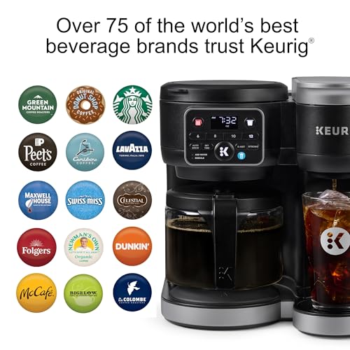 K-Duo Hot & Iced Single Serve & Carafe Coffee Maker, MultiStream Technology, 72oz Reservoir (Gen 2)