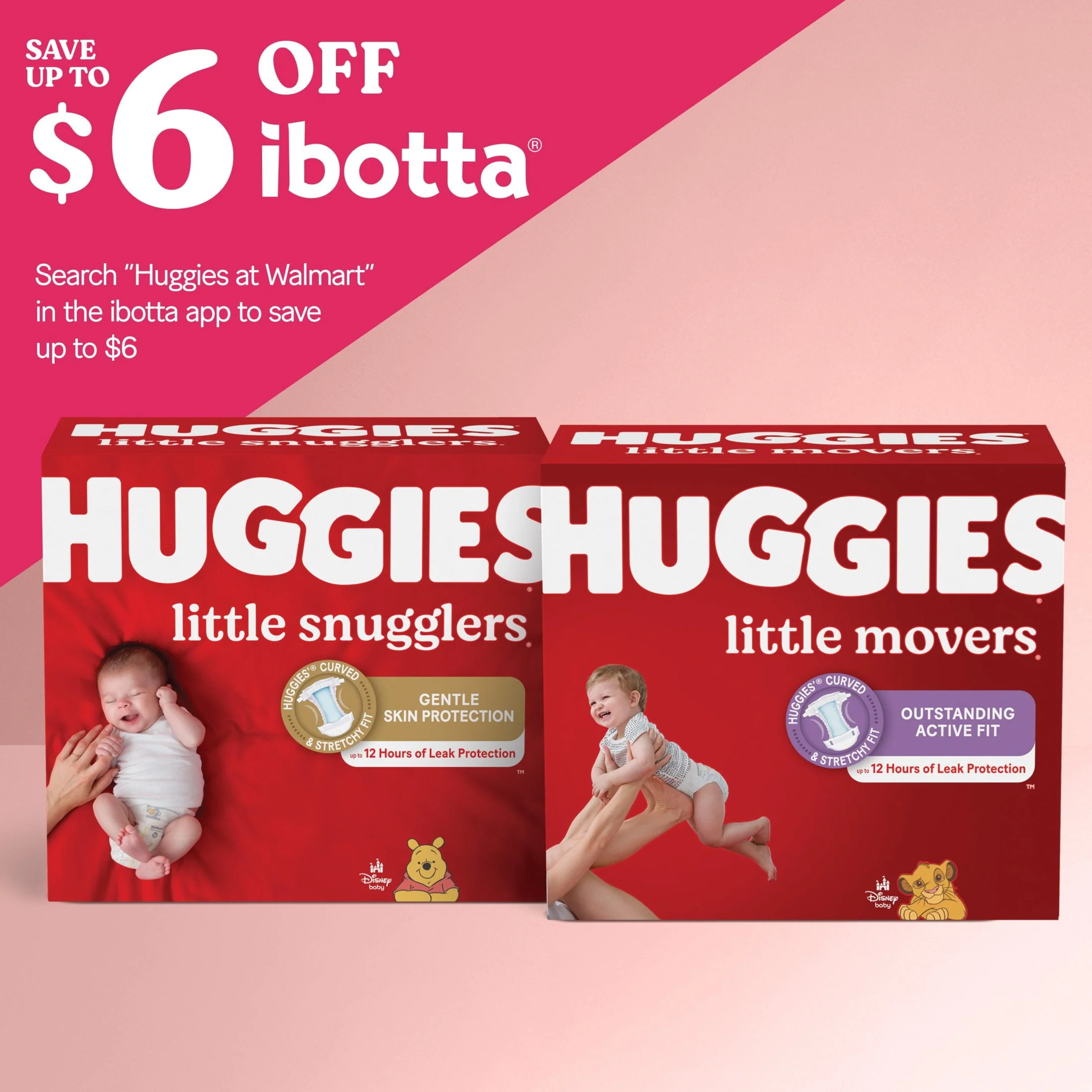 Huggies Little Movers Baby Diapers, Size 4, 58 Ct (Select for More Options)