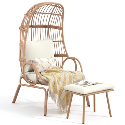 YITAHOME Outdoor Narrow Egg Chair Wicker