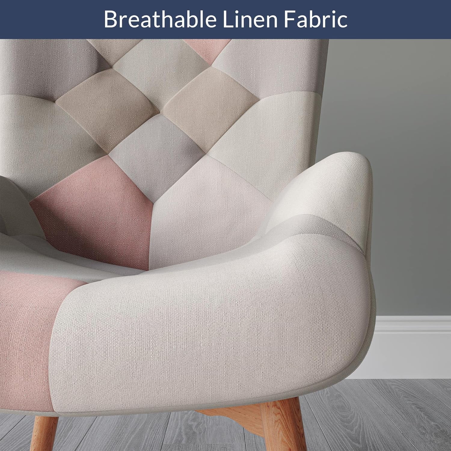 Colorful Patchwork Accent Chair