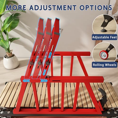 Dog Treadmill for Medium/Large Dogs with Handbrake, Non-Electric Slatmill Machine for Dogs Exercise, Indoor Dog Running Machine