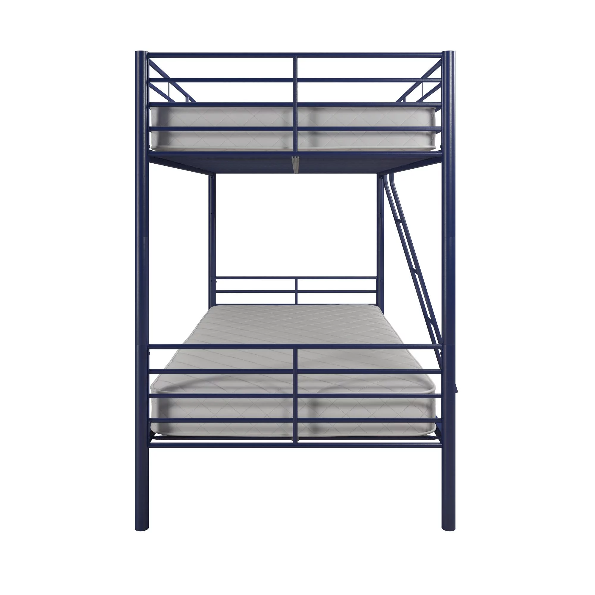 Mainstays Convertible Twin over Twin Metal Bunk Bed, Blue