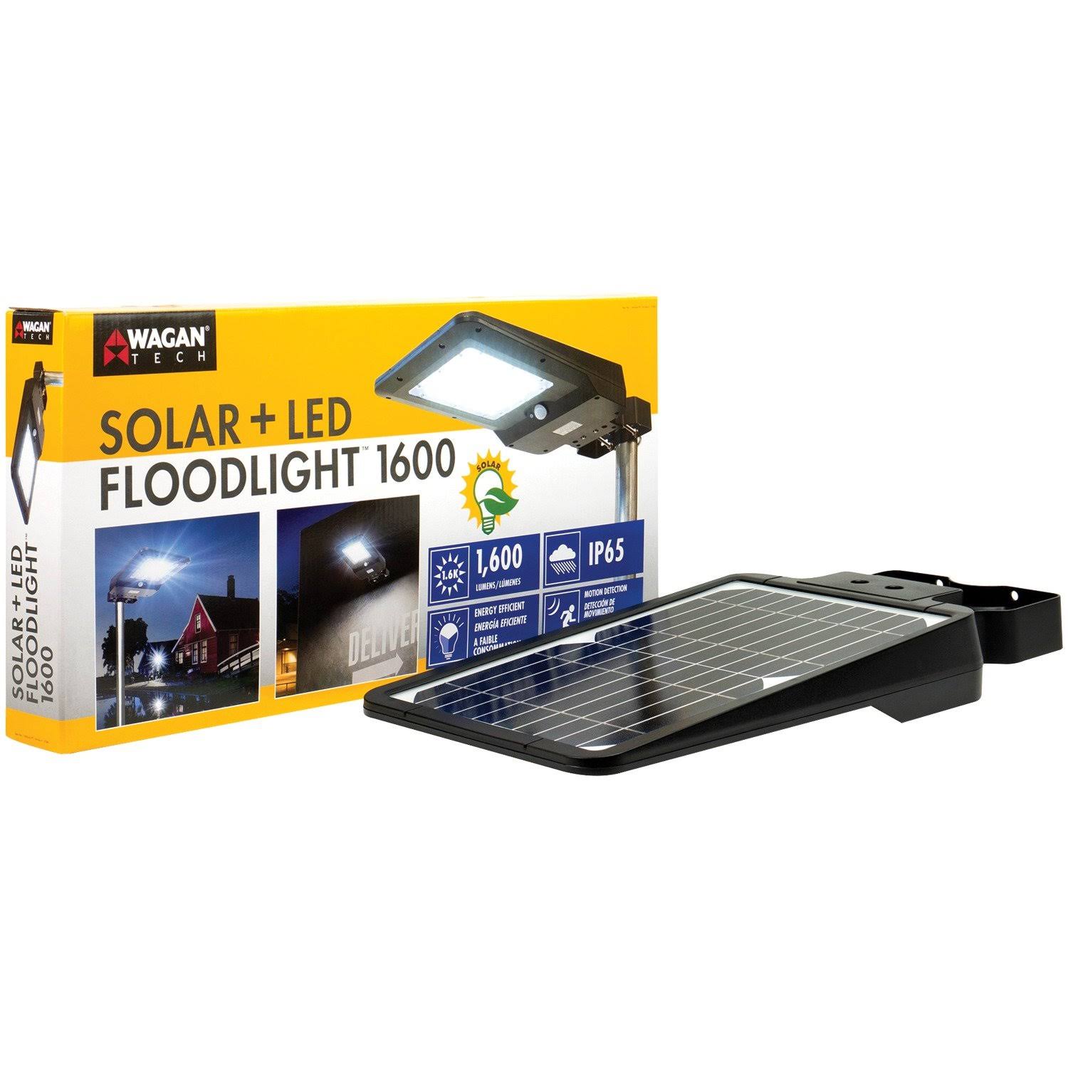 Wagan Tech Solar + LED Floodlight 1600
