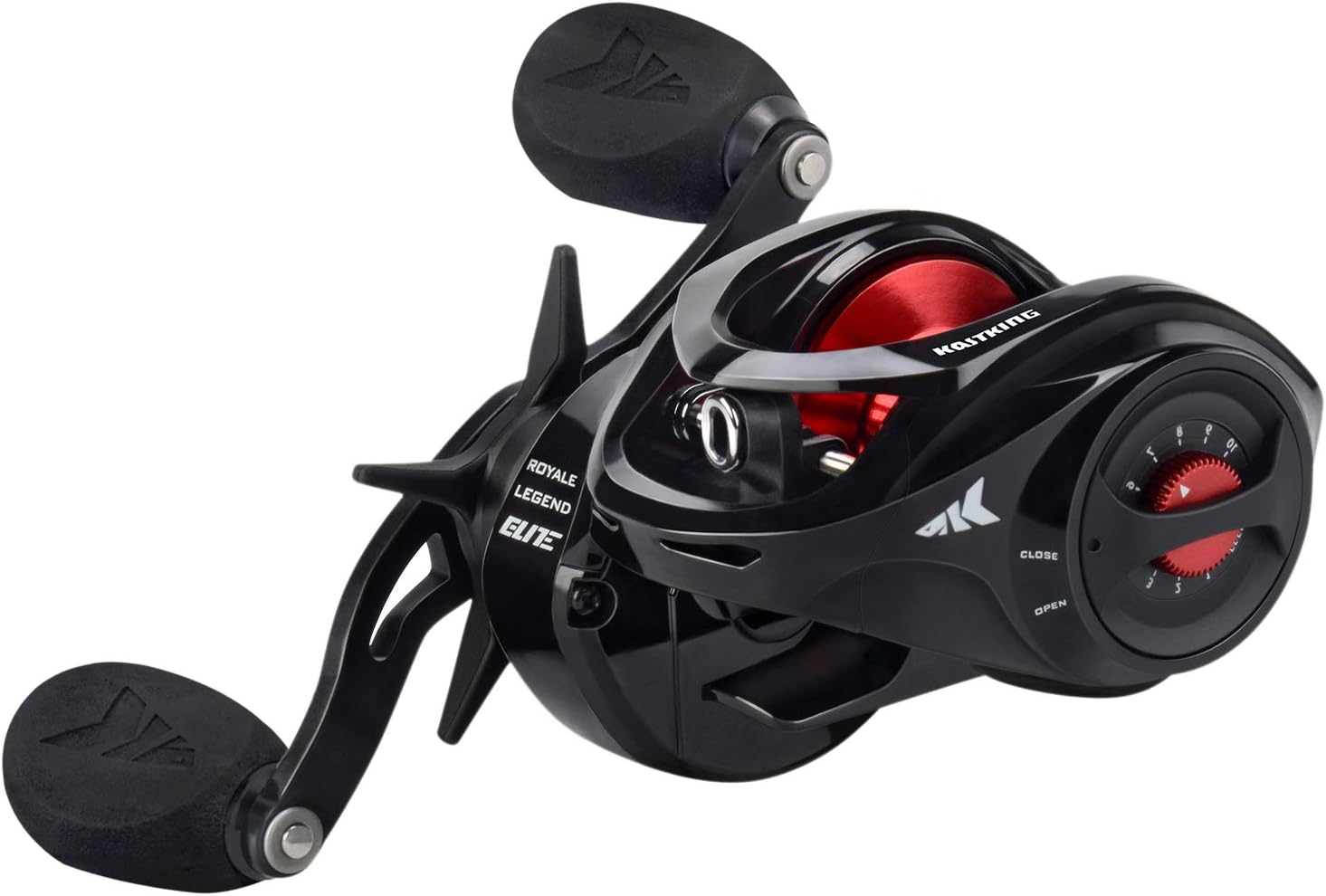 KastKing Royale Legend Baitcasting Reels - Elite Series Fishing Reel, Palm Perfect Compact Design, Ergo-Twist Opening, Swing Wing Side Cover