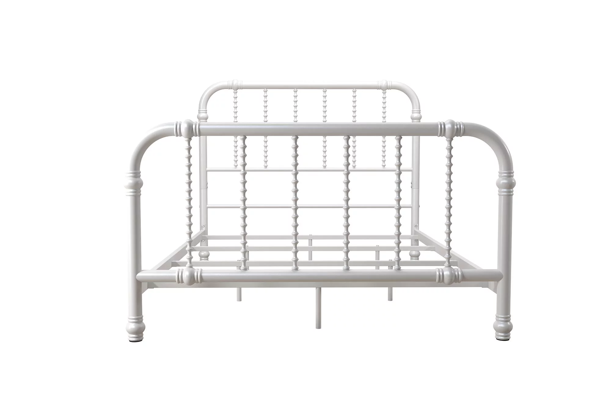 DHP Jenny Lind Metal Bed, Full, White