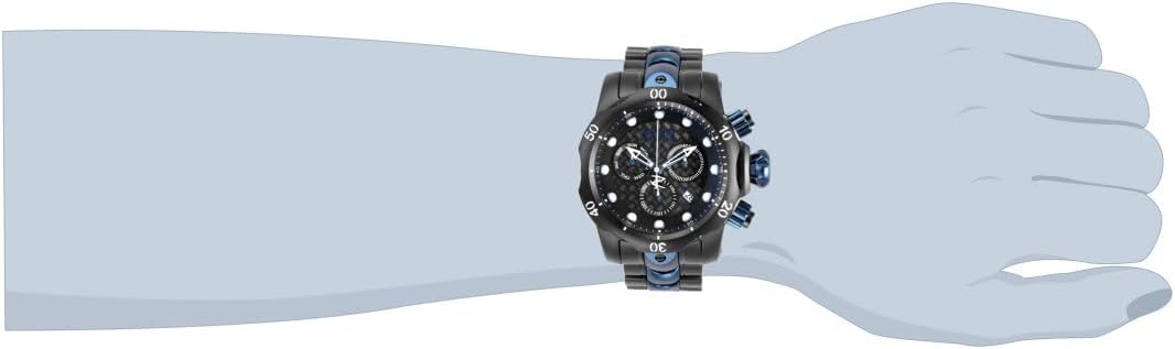 Invicta Men's 'Venom' Swiss Quartz Stainless Steel Casual Watch (Model: 15461)