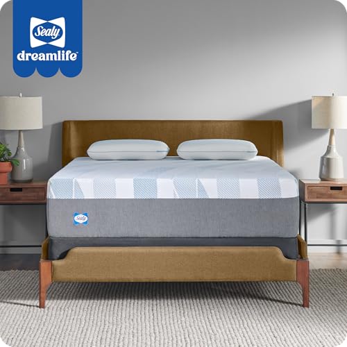 Sealy Dreamlife 12” Foam Mattress-in-a-Box, Full, SealyComfort Gel Memory Foam, SealySupport Transition Foam, Surface-Guard Technology