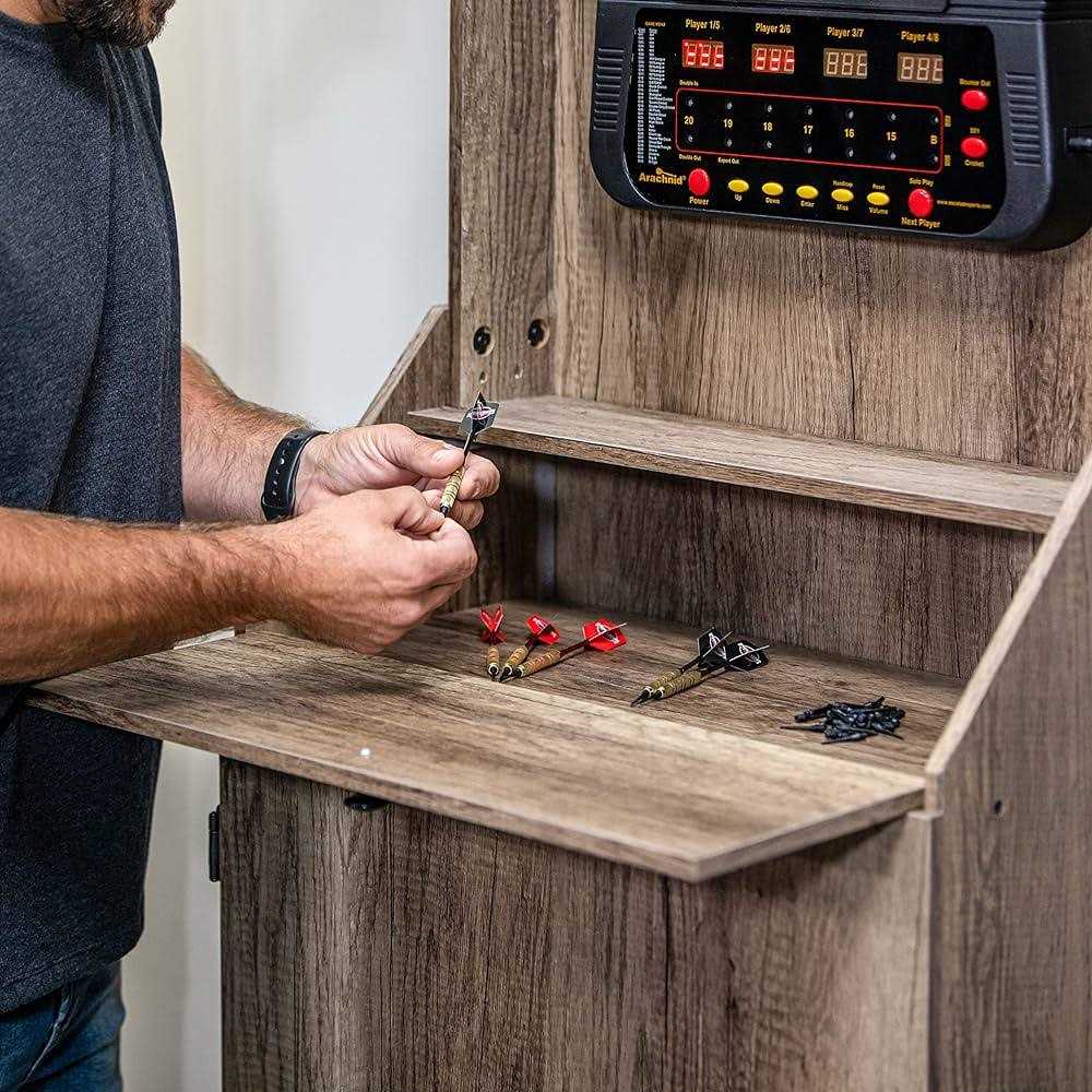 Arachnid LED Light Up Arcade Stand Up Rustic Cabinet with Cricket Pro 650 - Sports Supplies Online Store