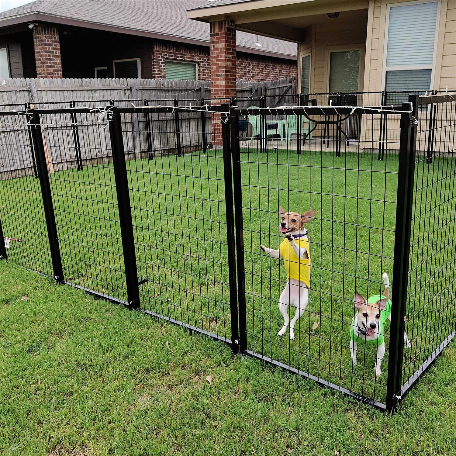 ALEKO Steel Dog Kennel Playpen Indoor Outdoor Pen for Small/Medium/Large Puppy/Dog - Pet Supplies online store