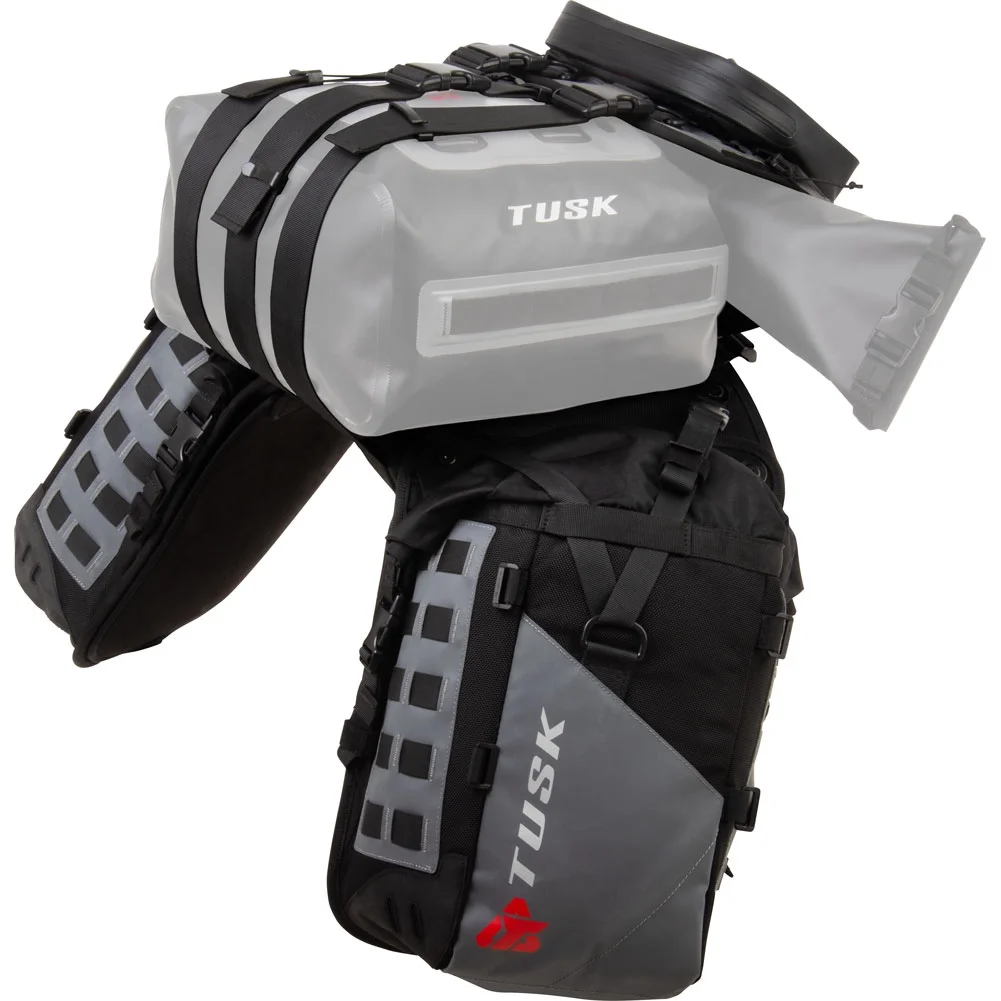 Tusk Highland X2 Rackless Luggage System Base System Standard Heat Shield For Kawasaki KLX230 SE 2022