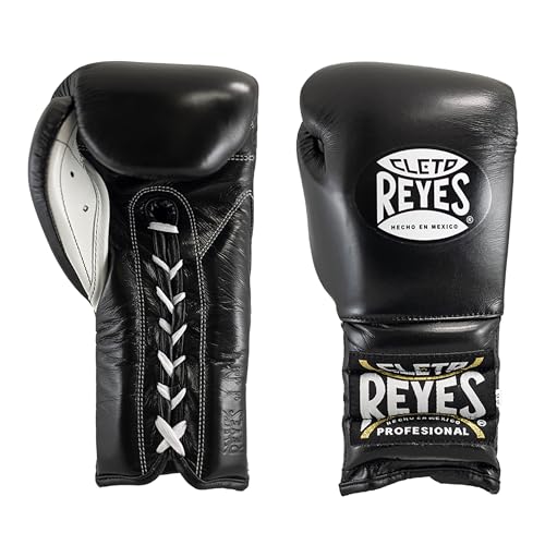 CLETO REYES Traditional Professional Boxing Gloves with Laces for Training, Sparring and Heavy Punching Bags for Men and Women, MMA, Kickboxing