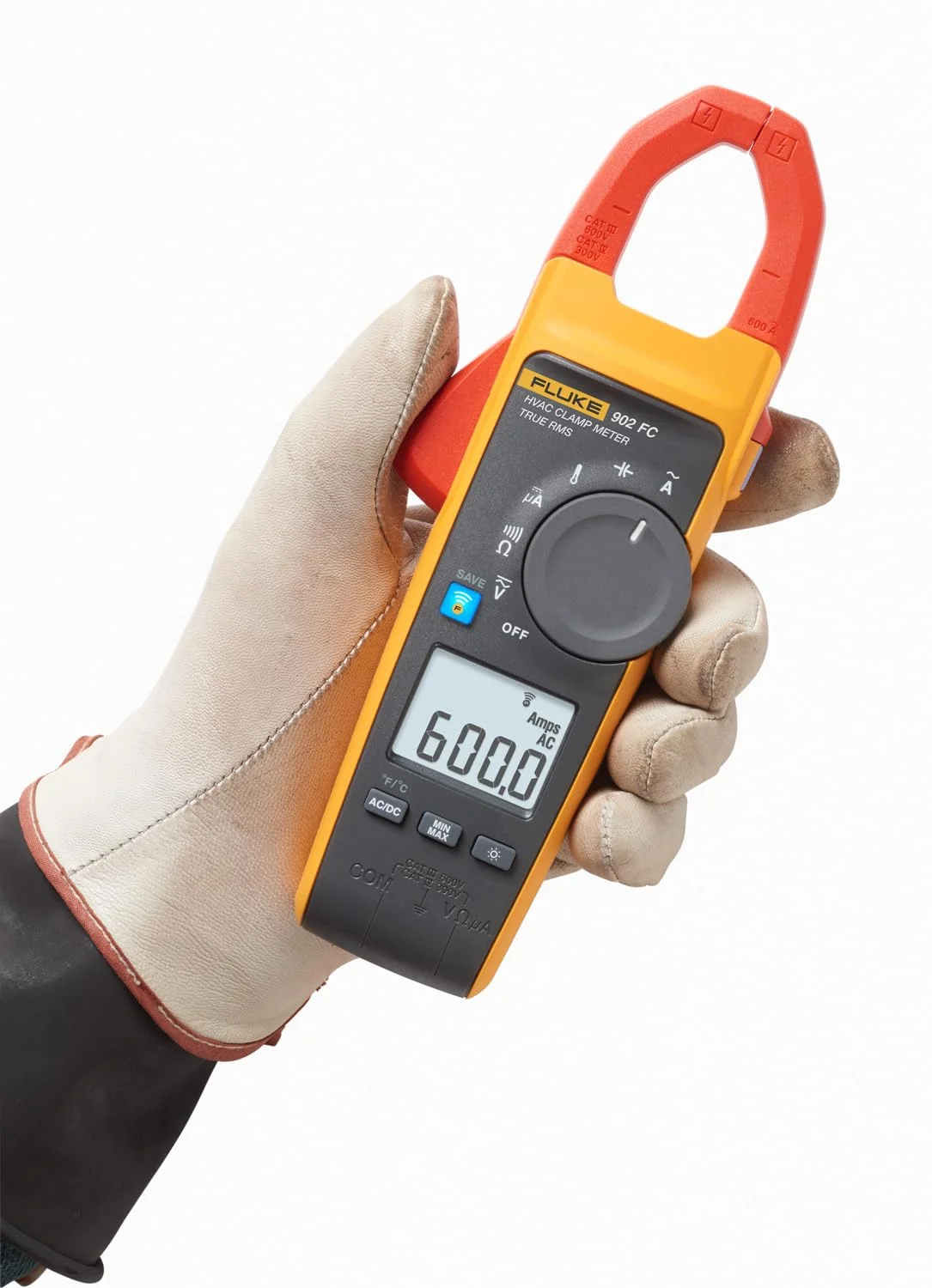 Fluke 902 FC - Fluke 902 Fc True-Rms Hvac Clamp Meter Enables Hvac Technicians To Create Reports And Collaborate With Peers From The Work Site