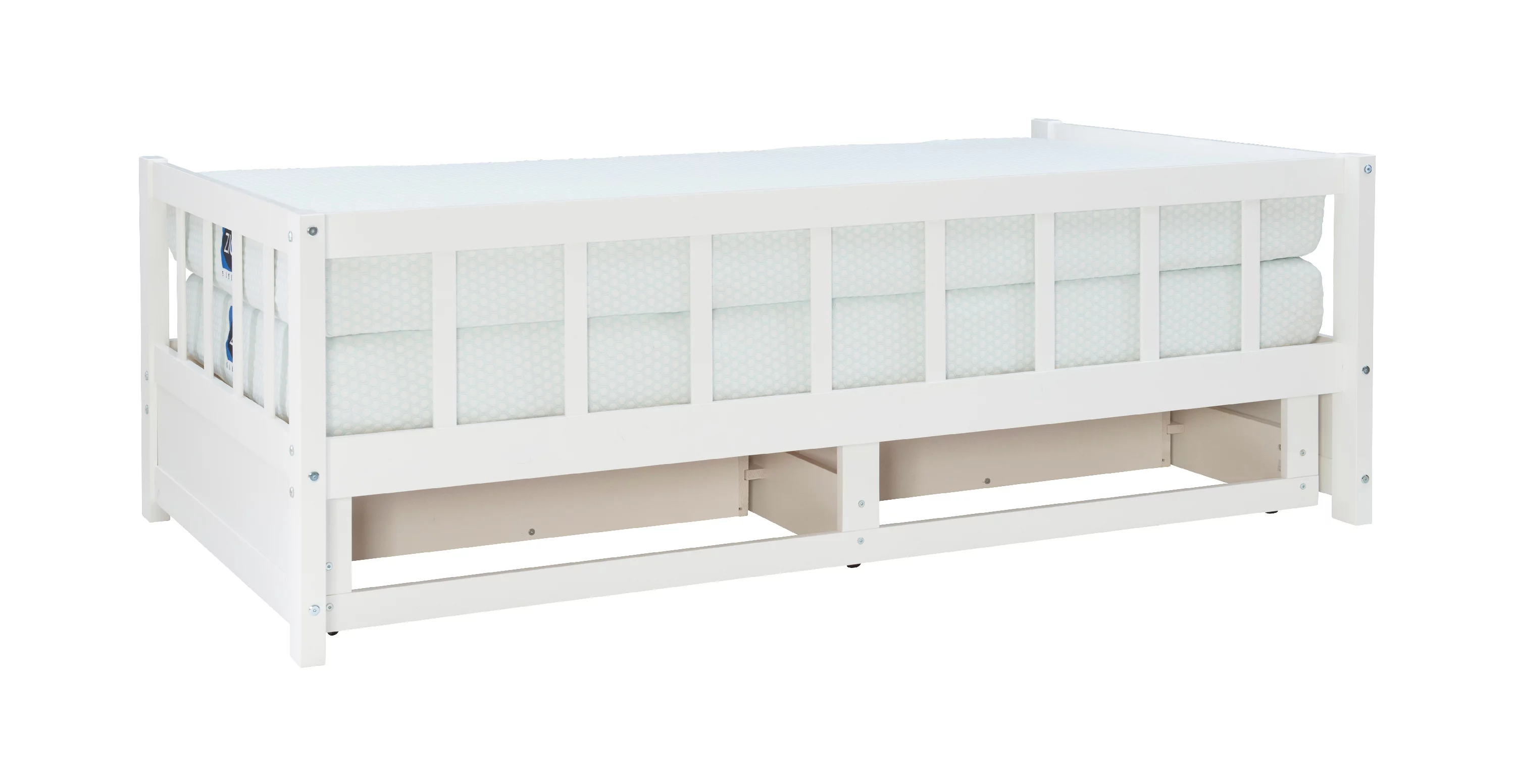 Galewood 2-Drawer Convertible Twin to King Daybed, White