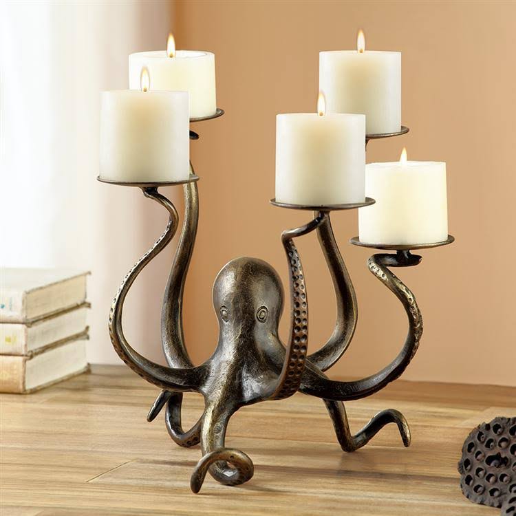 SPI Home Octopus Pillar Candelabra