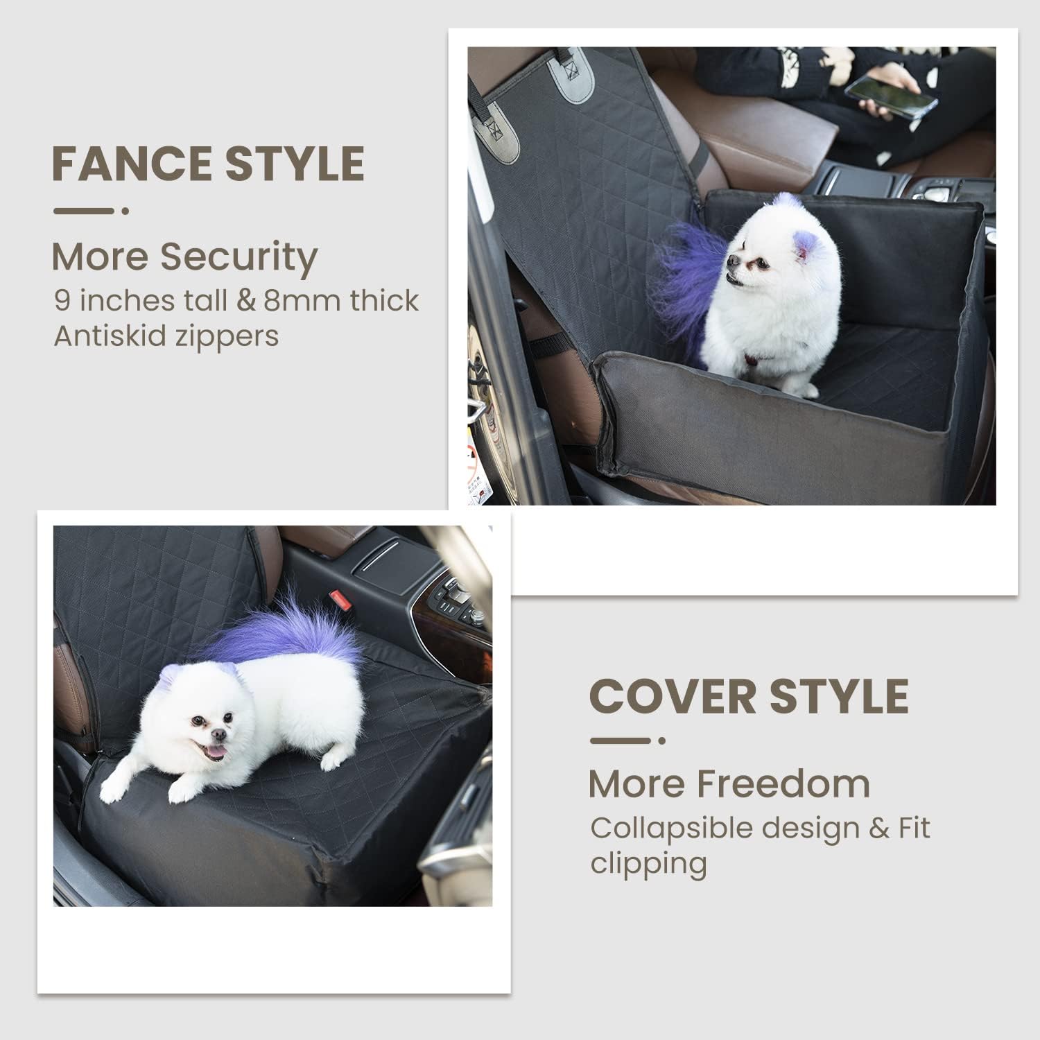 NESTROAD SUV Cargo Liner for Dogs, Waterproof & Nonslip Dog Trunk Cargo Cover Mat for Backseat