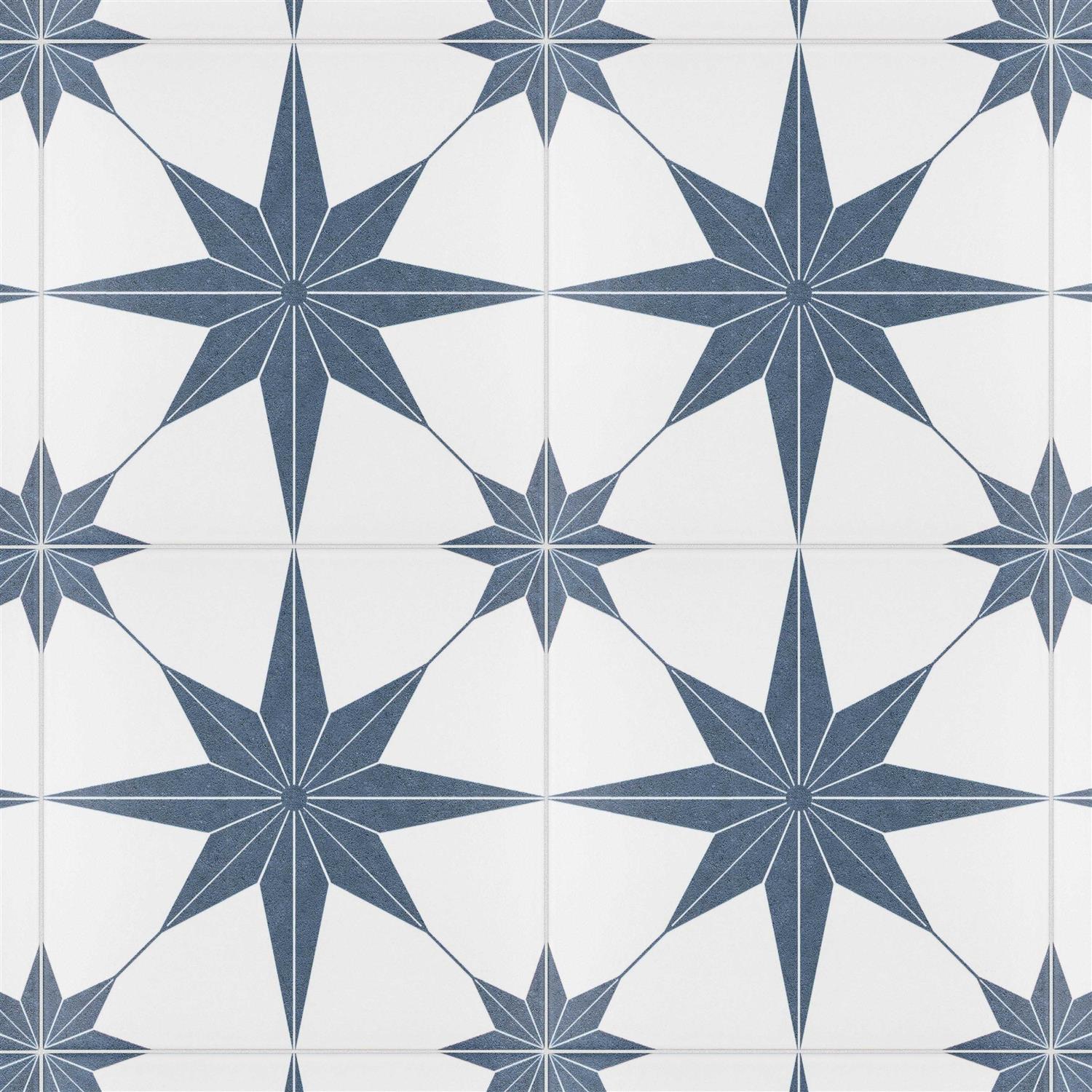 SomerTile 9.75x9.75-inch Cilento Azul Porcelain Floor and Wall Tile - Shop Hardware Tools Online Store
