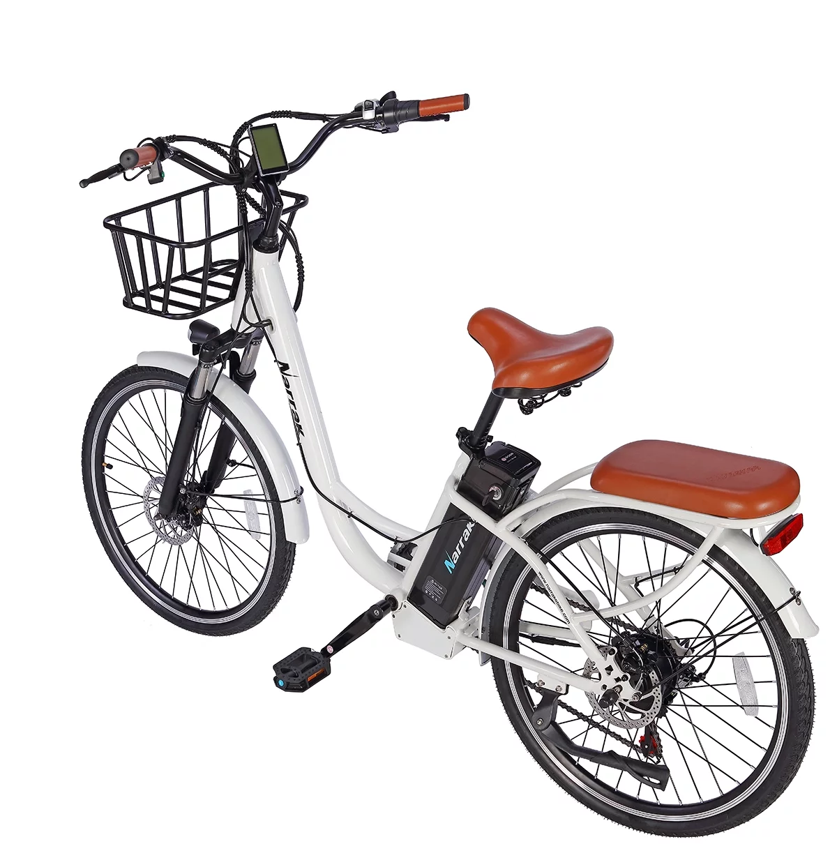Narrak 350W 36V 10Ah 26" Step-Thru Electric Bicycle City E-Bike Mountain Bikes Up to 30 Miles Removable Battery