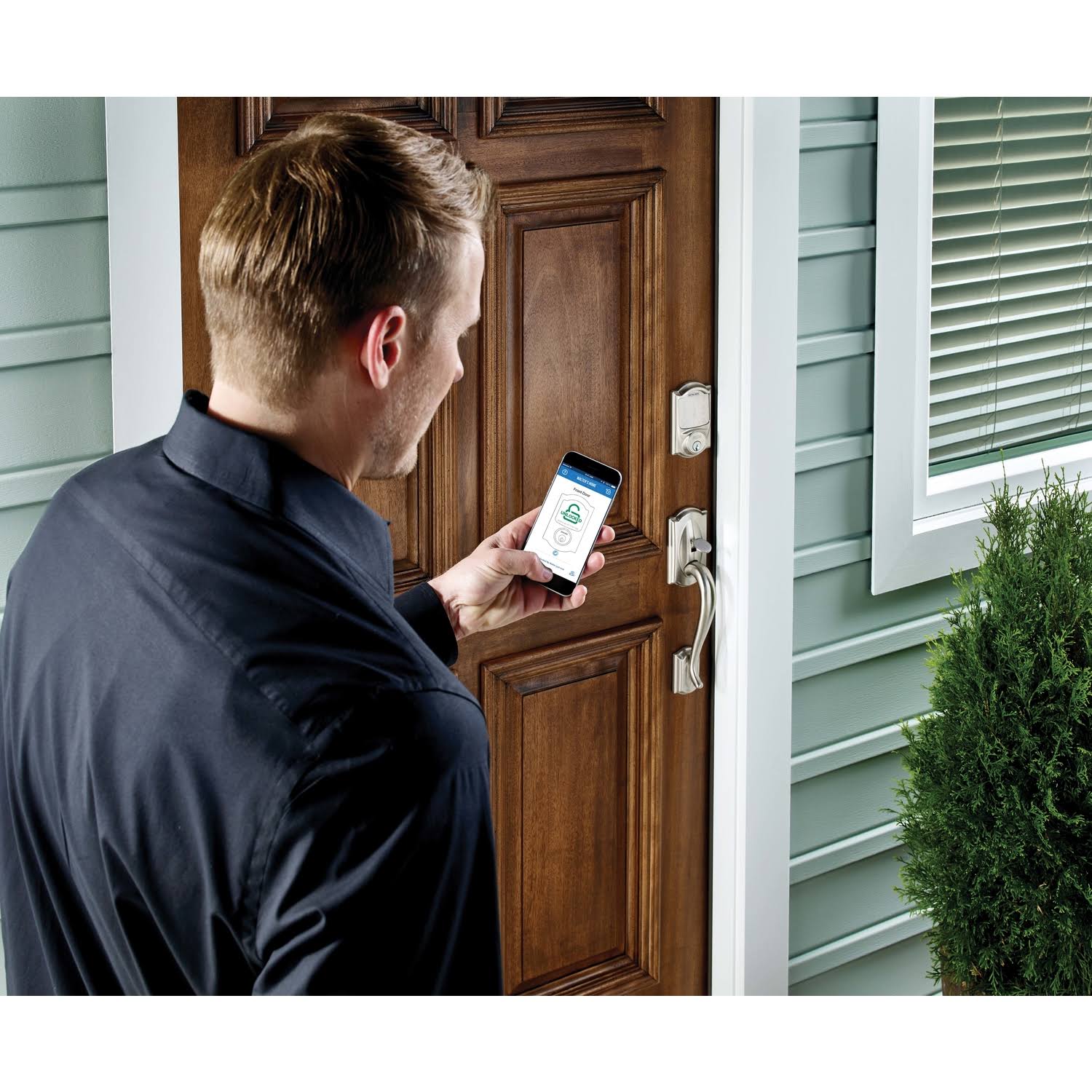 Schlage Camelot Sense Deadbolt - Satin Nickel