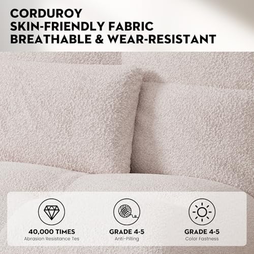 COMHOMA Convertible Futon Sofa Bed, 68″Fabric Futon Couch with Adjustable Backrest, Folding Futon Sleeper Recliner for Living Room Furniture (Black)