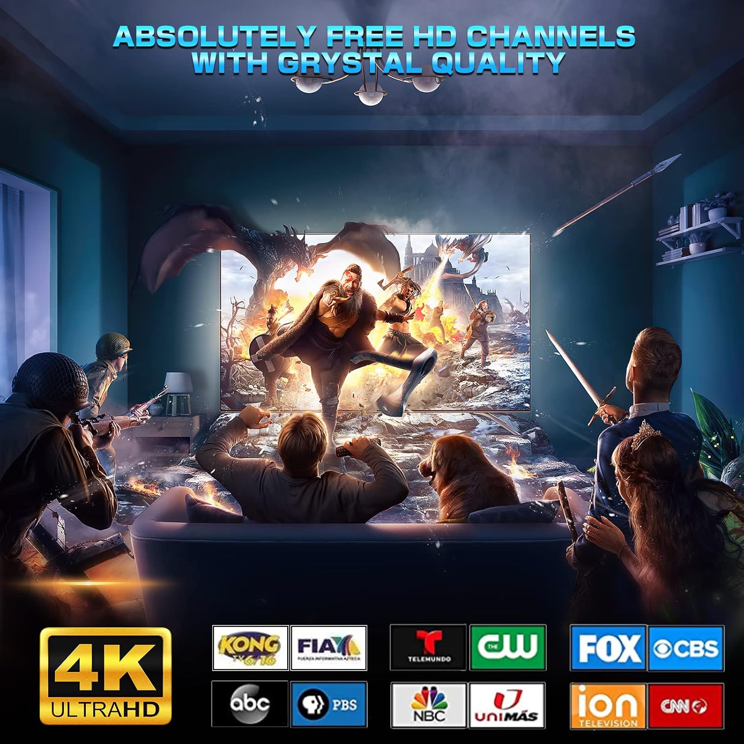 2022 Amplified HD TV Antenna, Indoor/Outdoor Digital Antenna up to 400 Miles Range-Support 4K 1080P All TVs HD Local Channels 360&deg