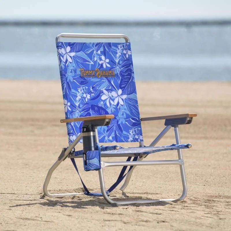 Tommy Bahama 8079884 4-Position Assorted Color Beach Folding Chair, Pack of 4