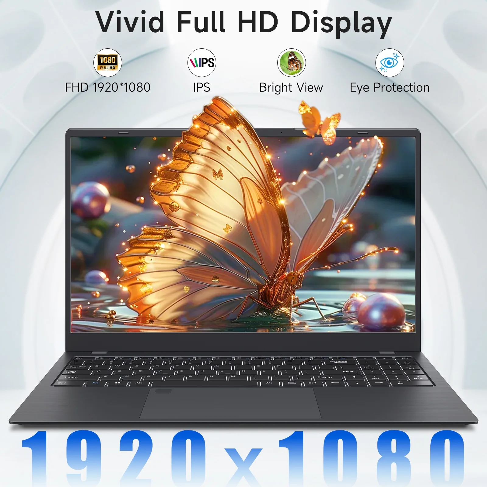 Laptop ,Gaming Laptop 15.6 FHD , AMD Ryzen 7 5825U, 32GB RAM, 1TB SSD, Windows 11PRO, Graphite, Backlit KB, Gray